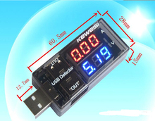 2015 newest USB Current Voltage Tester USB Voltage Ammeter USB Detector Double Row Shows New Factory price DROPSHIPPING 0036