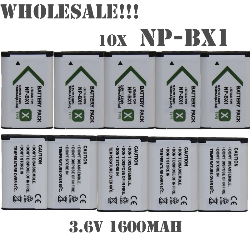  10x NP-BX1  bateria  BX1    sony DSC-RX100 RX100 HDR-AS15 AS30V HX400 WX350 AS100V DSC-H400