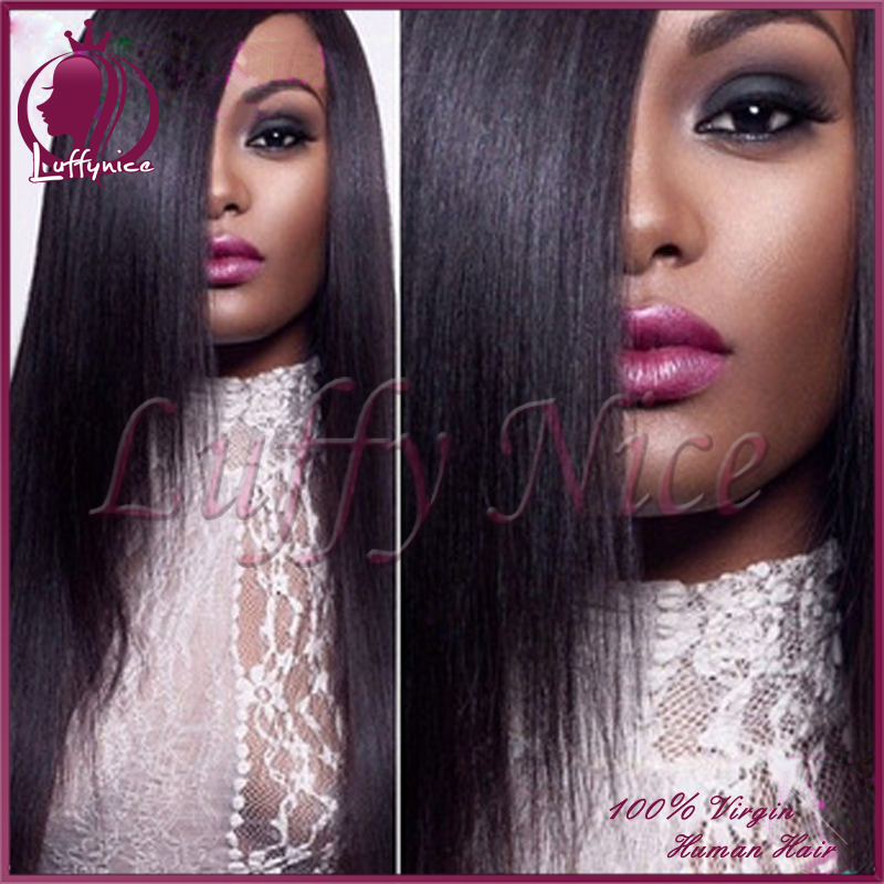 Silky Straight Full Lace Human Hair Wigs for Black Women Peruvian Virgin upart Human Hair Lace Front Wig Glueless Full Lace Wigs