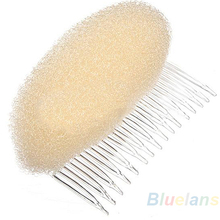 1pc Hair Styler Volume Bouffant Beehive Shaper Roller Bumpits Bump Foam On Clear Comb Xmas Accessories