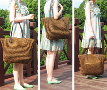 2015 New Women s Shoulder Messenger Bags Newest Straw Bag Holiday Straw Bag Women Shoulder Beach