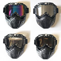 EE support moto motorcycle helmet goggles personality vintage half helmet face mask motocross goggle XY01