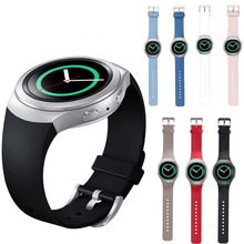 New Silicone Replacement watchband Wrist Bands strap & Clasp for Samsung Galaxy Gear S2 BSM-R720 watch Large/Small size 16 Color