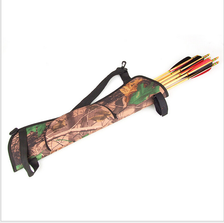 Outdoor Waterproof Bundled Quiver Camouflage Bionic Camo Bow Bag Pouch Arrow Quiver Archery Supplies Hunting Accessory