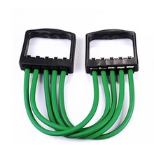Fashion 2015 New Indoor Sports Chest Expander Puller Exercise Fitness Resistance Cable Band Yoga