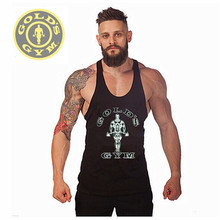 New Golds Gym Singlets Mens Tank Tops Shirt Bodybuilding Equipment Fitness Men s Superman Gym Stringer