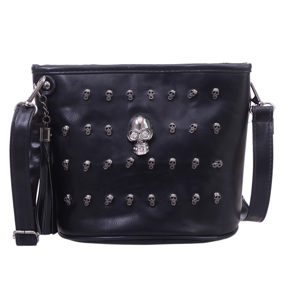 black skull bag