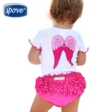 Baby Girls clothing Set baby Clothes sets Cute Girl Angel Wing Tops+Shorts TUTU Party Dress Summer Infant Suit