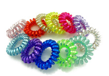 3 5 cm 5 Pcs Lot 2015 Telephone Wire Cord Line Colorful Gum Holder Elastic Band