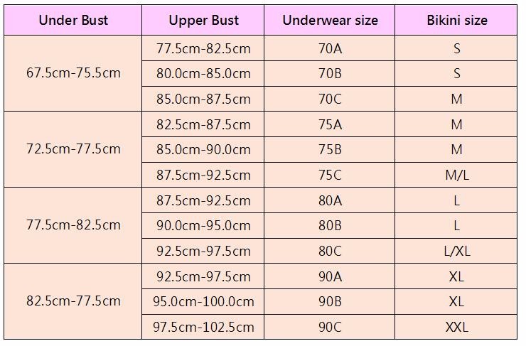 size chart 2016