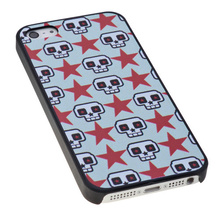 lureme brand Retro Pentagram skull print phone shell for apple iphone 5 5s high quality Mobile