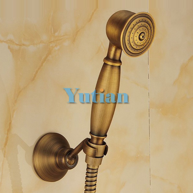 2021 Antique Brass Hand Shower Sets Solid Brass Hand Shower +1.5M Hose