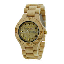 6 colores disponibles marca bewell reloj de madera 2015 hottest modelo para venta el mejor regalo para BF marido wood reloj nuevo
