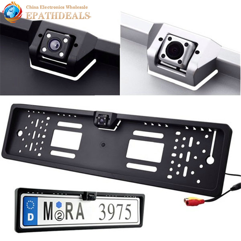 Waterproof European License Plate Frame Rear View Camera Auto Car Reverse Backup Parking Rearview Camera Night Vision 170 degree Waterproof European License Plate Frame Rear View Camera Auto Car Reverse Backup Parking Rearview Camera Night Vision 170 degree
