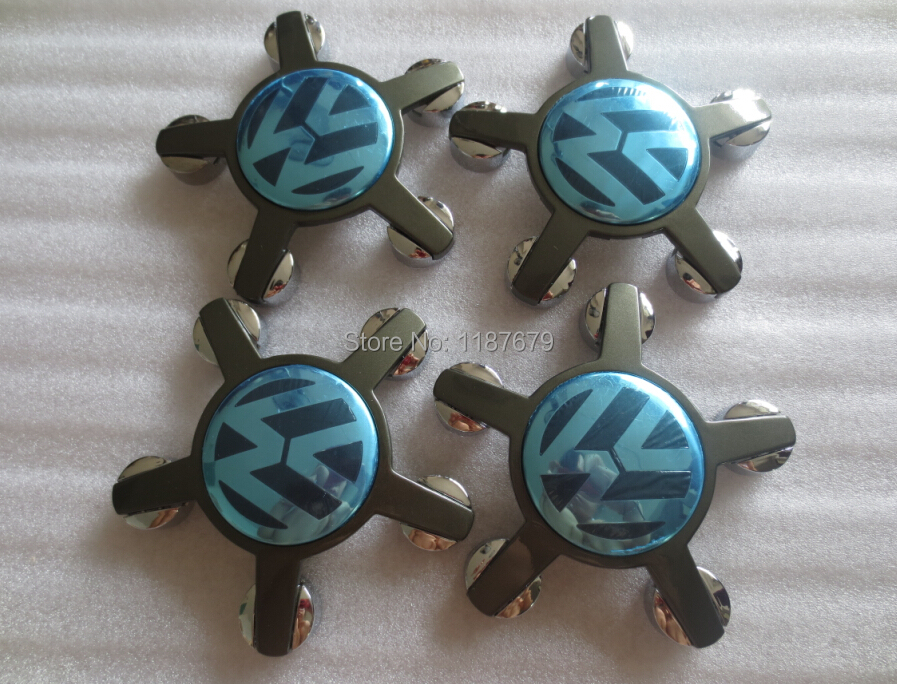 4PCS LOT 140MM VW Emblem Wheel Center Caps with 5 pins VW Badge Wheel Cover