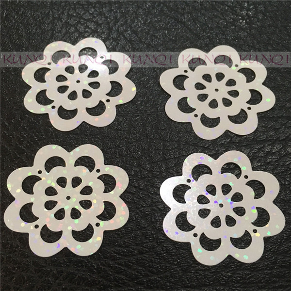 Description Picture 5 of item36mm Flower Sequins Paillettes Sewing,Wedding Craft,Women Kids DIY Garment Accessories Laser White