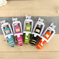 Brand New Mini Extendable Selfie Stick Universal Monopod Tripod Audio Cable Wired Sefie Monopods for iPhone