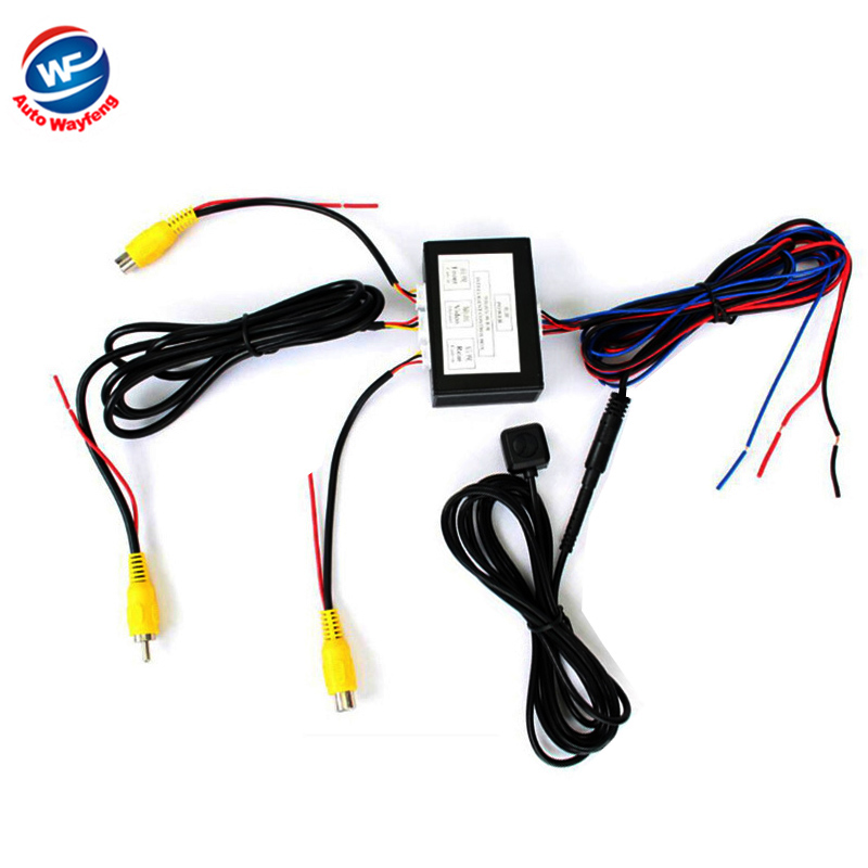 Car Parking Camera Video Channel Converter Auto Switch Front /View Side/Rearview Rear View Camera Video Control Box with Manual