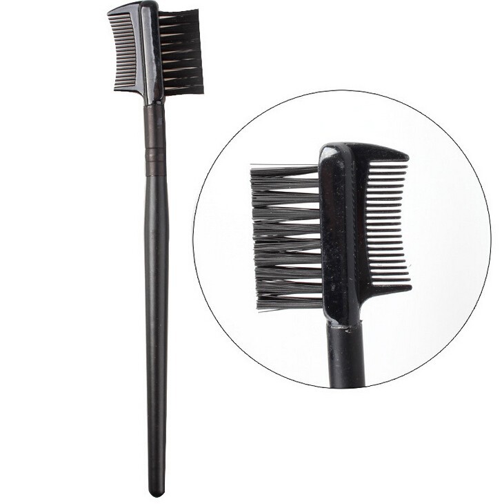 2PCS Eyelash Brush + Eyebrow Comb Makeup Brush Set Professional Volume Eyelashes Free Shipping