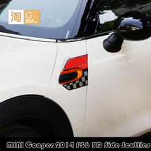 MINI Cooper JCW Union Jack Checkered Side Scuttles for 2014 2015 F56 F55 Hardtop new 3D