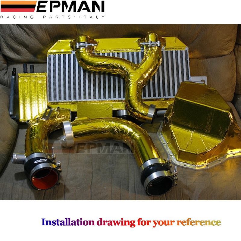 EPMAN 39 x 47 SELF ADHESIVE REFLECT A GOLD HEAT WRAP BARRIER FOR THERMAL RACING ENGINE