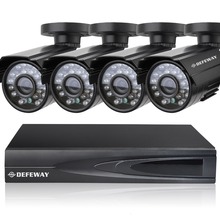 DEFEWAY HD home video Surveillance system 4CH Full 960H NVR DVR KIT 800TVL CCTV waterproof Outdoor security Camera system