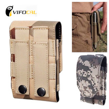 New Army Camo Bag Mobile Phone Hook Loop Belt Pouch Sleeve Holster Cover Case Large Size For Doogee X6, No.1 A9, For Hummer H8