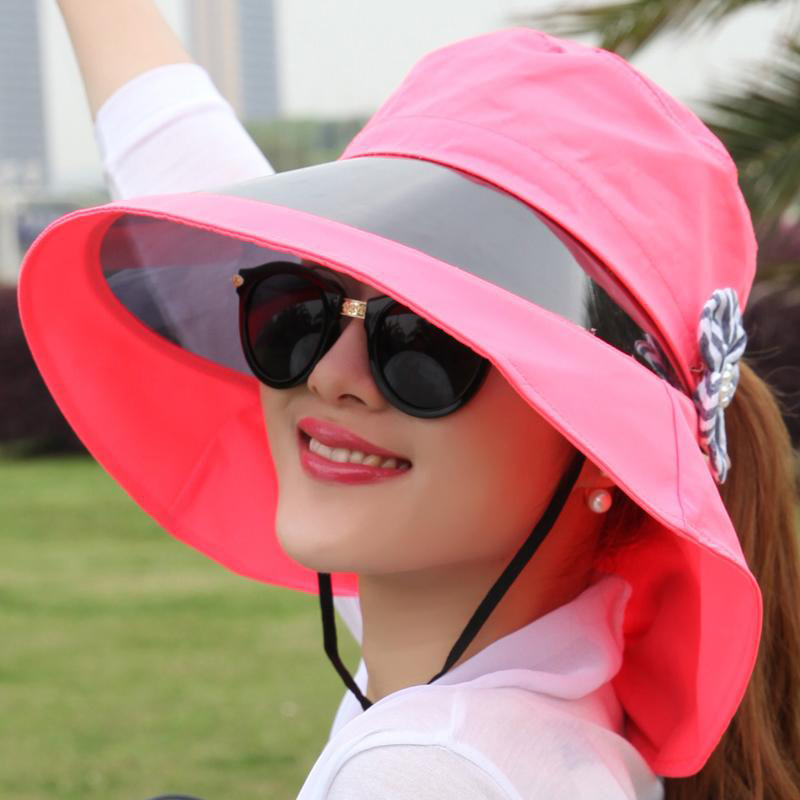 Free Shipping summer sun hat female UV protected flower hat best seller women lady foldable summer