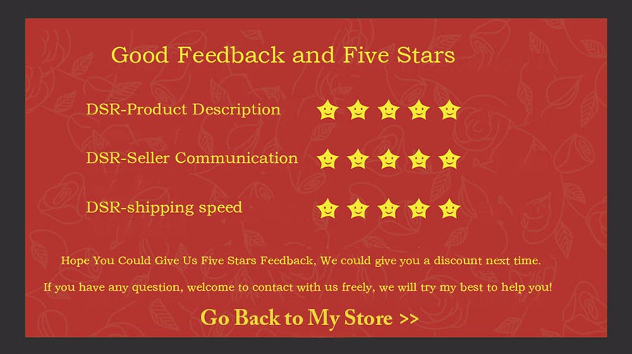 FIVE STARS FEEDBACK