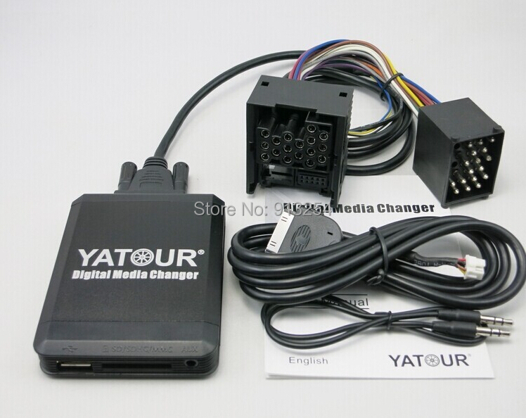 YATOUR AUX+SD+USB Digital Music Changer YT-M07-B-MW1 17pin for B-M -W Digital Media Changer MP3 Interfaces/Player