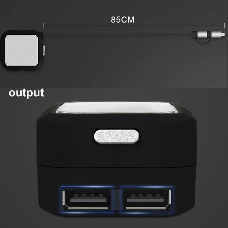  4.8A     2 () USB    in1 Micro USB   Samsung iPhone / iPads