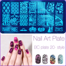Fashion Series Steel Nail Stamp Stamping Image Konad Plate Print Nail Art Template DIY Beautiful Crown Flowers 2016 New Sale