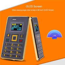 Original Ultra Thin mini AEKU K5 Cell Phones Student Version Credit Card Mobile Phone FM Bluetooth