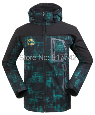 New Mens outdoor jacket softshell jacket men climbing hiking jacket waterproof windproof men's outerwear Coat