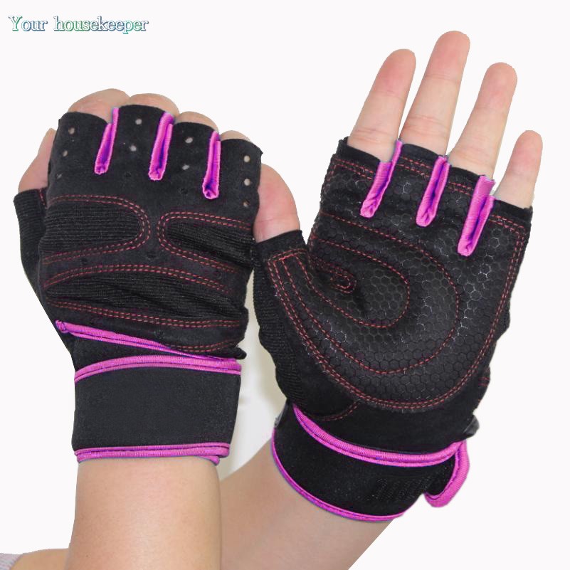 Hot Sell Multifunction Fitness Sport Gloves Protect Wrist Anti skid Half Finger Gloves Weightlifting Exercise Gloves