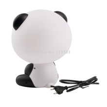 1pcs 2015 Cute Panda Cartoon animal night light Kids Bed Desk Table Lamp Night Sleeping led