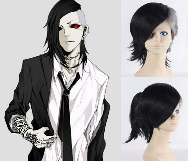 New Grey Mix Black Ombre font b Wig b font Cheap Hair font b Wigs b