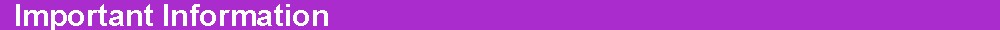 impotant information