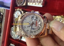 00 papeles que hombres relojes mecánicos 41 mm reloj Sapphire hombres de zafiro en oro rosa relojes 00320
