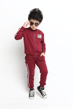 Children s sport suit 2015 new spring autumn boys girls sport set cotton fashion leisure kids