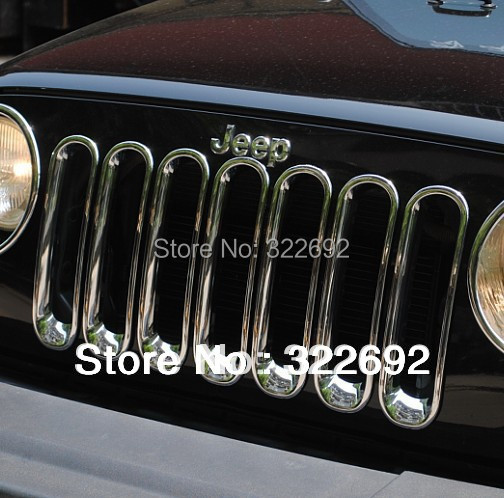 2009 Jeep wrangler grille inserts #5