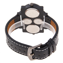 OULM 1168 Cool Military Sport Analog Digital Men s watch with Leather Band Wristwatch Compass and