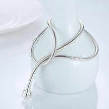 Fashion 45CM Silver Plated Snake Chain Long Chain Necklace Original Jewelry A2037
