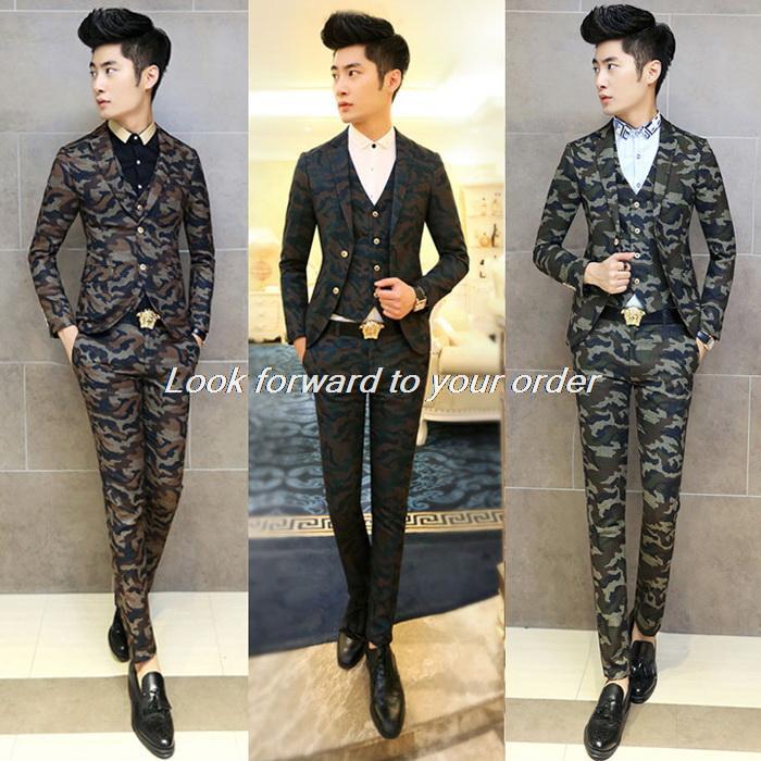 Camouflage dress jackets for men