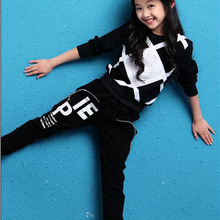 Fly Kids 2016 Autumn/Spring girl clothing sets children’s girls tracksuit sports sweatshirt+pants 2 pieces suits fashion casual