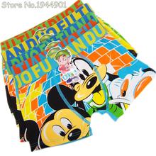 1Pcs Random Color Kids Children’s Cotton Underwear Boxer Kids Underwear Goofy Character Mickey Children Boys Panties