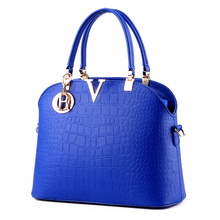 2016 New Arrival Famous Brand Fashion Women Leather Handbags Crocodile Pattern Female Ladies Bags Women s