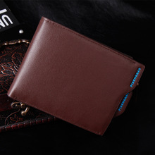 Hot High Quality PU Leather Men Wallets Fashion Creative Mix Wallet Money Zipper Man Purse Card