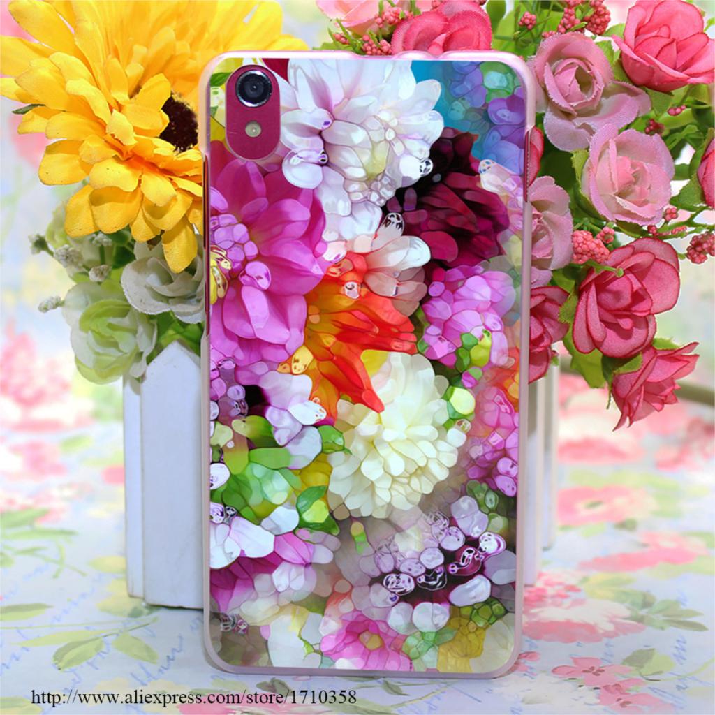 dazzling dahlia s i 322803 Style Transparent Hard Case Cover for Lenovo S850 S850T S60 S90
