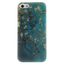 Luxury phone cover For Iphone 5 5S Apricot Blossom Tree Durable Soft TPU Case cover For Iphone 5 5S mobile phone shell